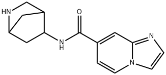 Imidazo[1,2-a]pyridine-7-carboxamide, N-2-azabicyclo[2.2.1]hept-5-yl- (9CI) 结构式