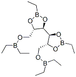 2-O,3-O:4-O,5-O-Bis(ethylboranediyl)-1-O,6-O-bis(diethylboryl)galactitol 结构式