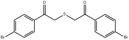 1-(4-BROMO-PHENYL)-2-[2-(4-BROMO-PHENYL)-2-OXO-ETHYLSULFANYL]-ETHANONE 结构式