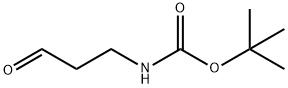 (3-氧代丙基)氨基甲酸叔丁酯 结构式