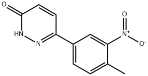 6-(4-METHYL-3-NITROPHENYL)-3(2H)-PYRIDAZINONE 结构式