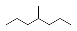 4-甲基庚烷 结构式