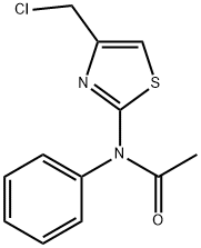 N-[4-(氯甲基)-1,3-噻唑-2-基]-N-苯基乙酰胺 结构式