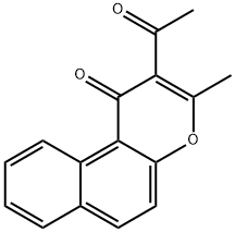 2-Acetyl-3-methyl-1H-naphtho[2,1-b]pyran-1-one 结构式