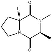 Pyrrolo[1,2-a]pyrazine-1,4-dione, hexahydro-2,3-dimethyl-, (3S-trans)- (9CI) 结构式