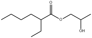2-乙基己酸-2-羟基丙酯 结构式
