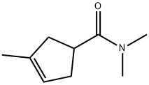 3-Cyclopentene-1-carboxamide,  N,N,3-trimethyl- 结构式