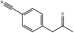 4-(2-氧代丙基)苯甲腈 结构式