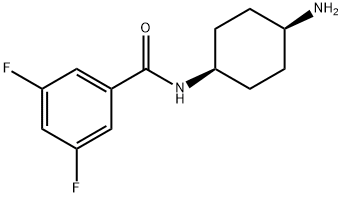 Benzamide, N-(cis-4-aminocyclohexyl)-3,5-difluoro- (9CI) 结构式