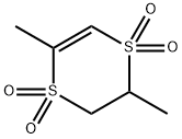 2,3-dihydro-2,5-dimethyl-1,4-dithiin 1,1,4,4-tetraoxide 结构式