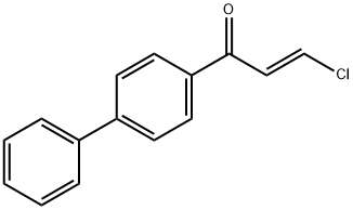 trans-3-Chloro-4'-phenylacrylophenone 结构式