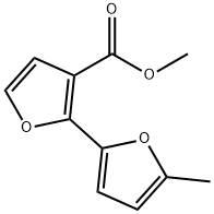 5'-Methyl-(2,2'-bifuran)-3-carboxylic acid methyl ester 结构式