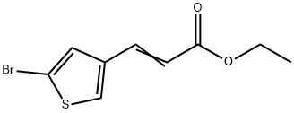 2-PROPENOIC ACID, 3-(5-BROMO-3-THIENYL)-, ETHYL ESTER 结构式