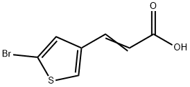 2-PROPENOIC ACID, 3-(5-BROMO-3-THIENYL)- 结构式