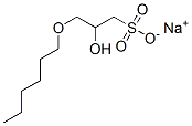 3-(Hexyloxy)-2-hydroxy-1-propanesulfonic acid sodium salt 结构式