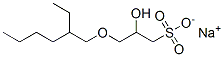 3-[(2-Ethylhexyl)oxy]-2-hydroxy-1-propanesulfonic acid sodium salt 结构式