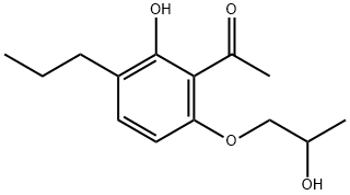 1-(2-羟基-6-(2-羟基丙氧基)-3-丙基苯基)乙-1-酮 结构式