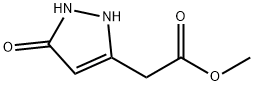 1H-Pyrazole-3-acetic  acid,  2,5-dihydro-5-oxo-,  methyl  ester 结构式