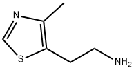 2-(4-甲基噻唑-5-基)乙胺 结构式