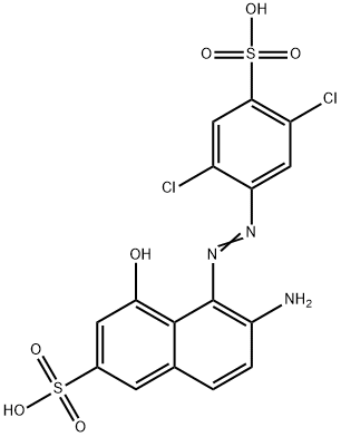 6-Amino-5-[(2,5-dichloro-4-sulfophenyl)azo]-4-hydroxy-2-naphthalenesulfonic acid 结构式