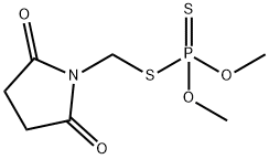 Dithiophosphoric acid O,O-dimethyl S-[(2,5-dioxo-1-pyrrolidinyl)methyl] ester 结构式