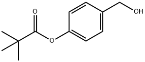 4-(羟甲基)苯基三甲基乙酸盐 结构式