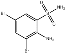 2-氨基-3,5-二溴苯磺酰胺 结构式