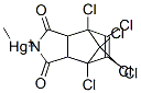 (4,5,6,7,8,8-Hexachloro-1,3,3a,4,7,7a-hexahydro-1,3-dioxo-4,7-methano-2H-isoindol-2-yl)(methyl)mercury(II) 结构式