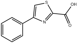 4-苯基噻唑-2-羧酸 结构式