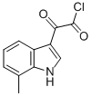 2-(7-甲基-1H-吲哚-3-基)-2-氧亚基乙酰基氯化 结构式