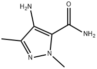4-氨基-1,3-二甲基-1H-吡唑-5-甲酰胺 结构式