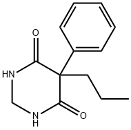 二氢-5-苯基-5-丙基-4,6(1H,5H)嘧啶二酮 结构式