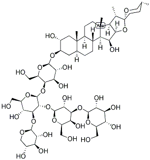 毛地黄皂苷 结构式