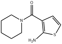 (2-氨基噻吩-3-基)-哌啶-1-基-甲酮 结构式