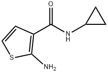 2-氨基-N-环丙基-3-噻吩甲酰胺 结构式