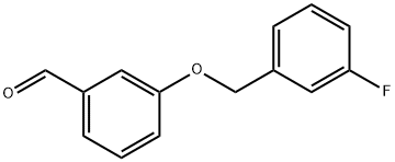3-(3-氟苄基)氧基苯甲醛 结构式