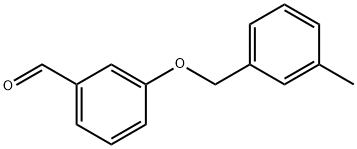 3-(3-甲苄基)氧基苯甲醛 结构式