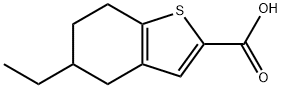 5-乙基-4,5,6,7-四氢-1-苯并噻吩-2-羧酸 结构式