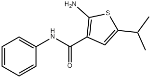 2-氨基-5-异丙基-N-苯基噻吩-3-甲酰胺 结构式