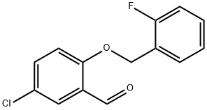 5-氯-2-(2-氟苄基)氧基-苯甲醛 结构式