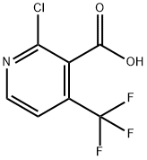 2-氯-4-(三氟甲基)尼克酸 结构式