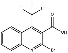 2-溴-4-三氟甲基喹啉-3-甲酸 结构式