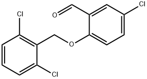 5-氯-2-(2,6-二氯苄基)氧基-苯甲醛 结构式