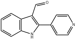 2-吡啶-4-基-1H-吲哚-3-甲醛 结构式
