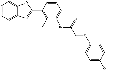 Acetamide, N-[3-(2-benzoxazolyl)-2-methylphenyl]-2-(4-methoxyphenoxy)- (9CI) 结构式