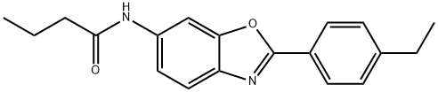 Butanamide, N-[2-(4-ethylphenyl)-6-benzoxazolyl]- (9CI) 结构式