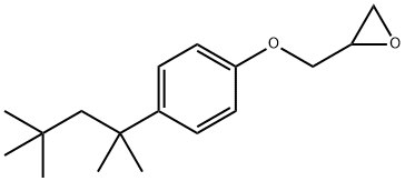 2-[4-(2,4,4-三甲基戊基-2-基)苯氧基甲基]环氧乙烷 结构式