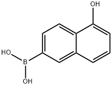 Boronic acid, (5-hydroxy-2-naphthalenyl)- (9CI) 结构式