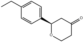 4H-Pyran-4-one,2-(4-ethylphenyl)tetrahydro-,(2R)-(9CI) 结构式