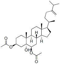 24-Methylenecholestane-3beta,5alpha,6beta-triol-3beta,6beta-diacetate 结构式